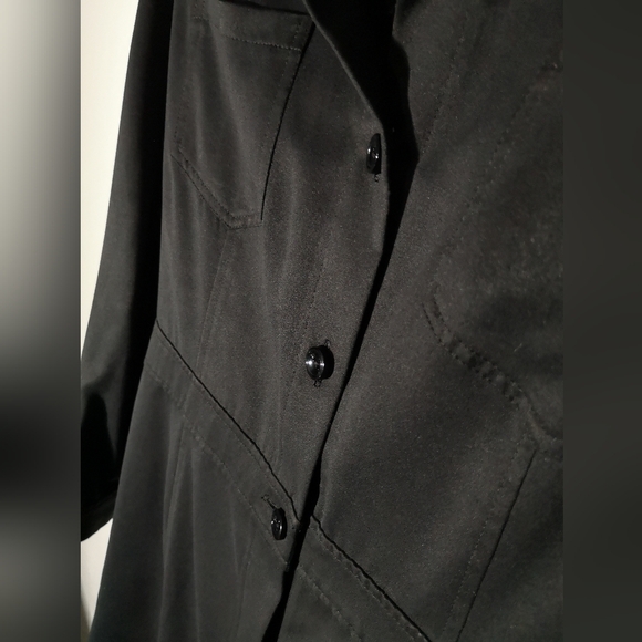 Flattering Faux Suede Trench Coat Dress SMALL - Picture 6 of 8